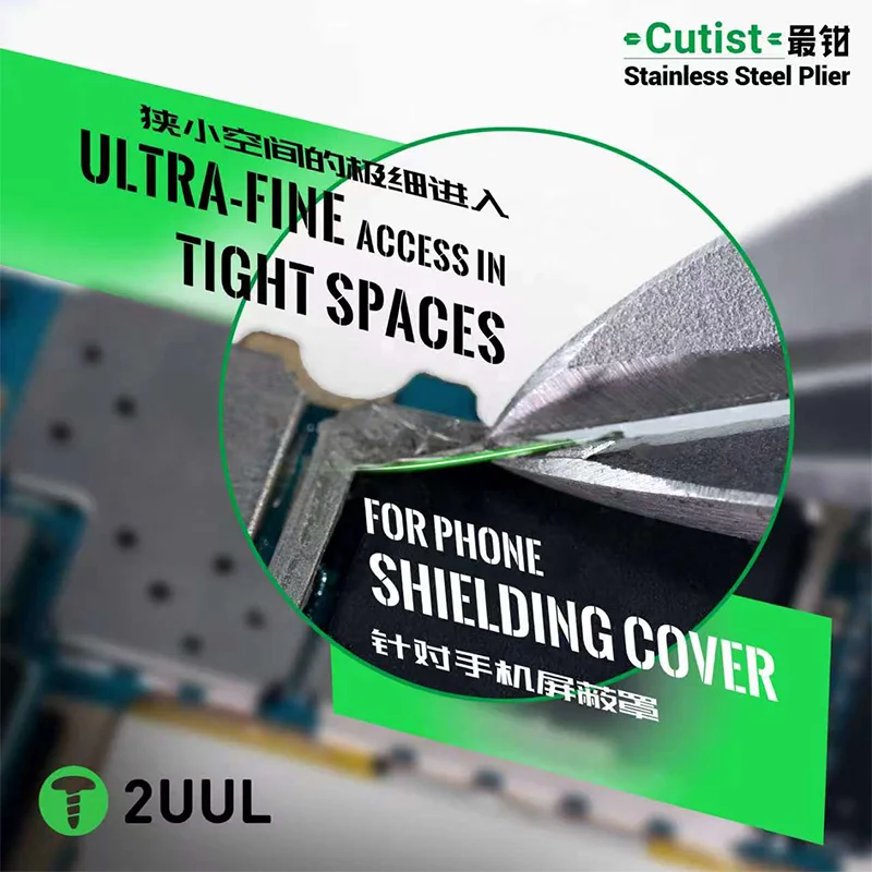 2UUL CT01 Cutist Precision Cutting Plier Stainless Steel Ultra Sharp Tip For Phone Tight Space Access Repair Cutting Hand Tools