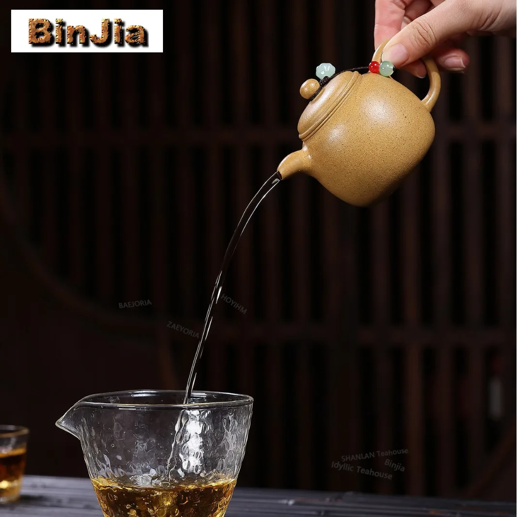 140ml Retro Yixing Purple Clay Teapots Handmade Dragon Supreme Pot Raw Ore Golen Section Mud Kettle Chinese Zisha Tea Set Cha