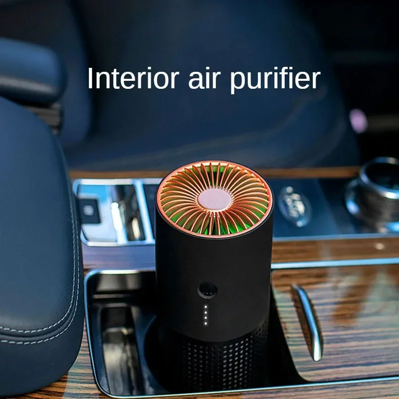 

Car Mounted Negative Ion Air Purifier Small Odor Removal Office Desktop With Filter Screen Negative Ion Aromatherapy Machine