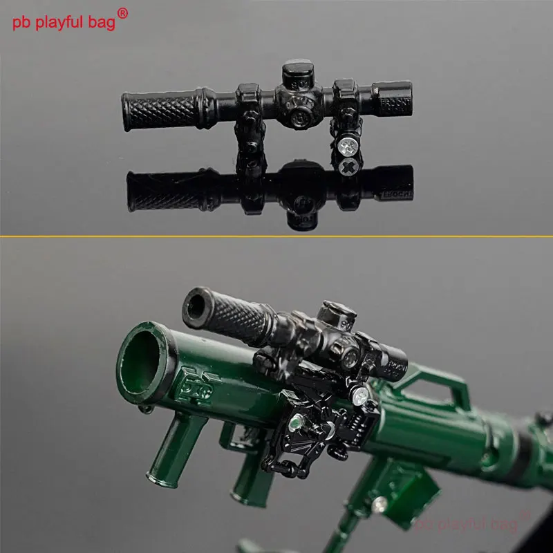 PB Playful Bag Outdoor Sport M3E1 Missile Launcher Model Alloy Version Children's Toys Can Launch Toy Decoration QG390