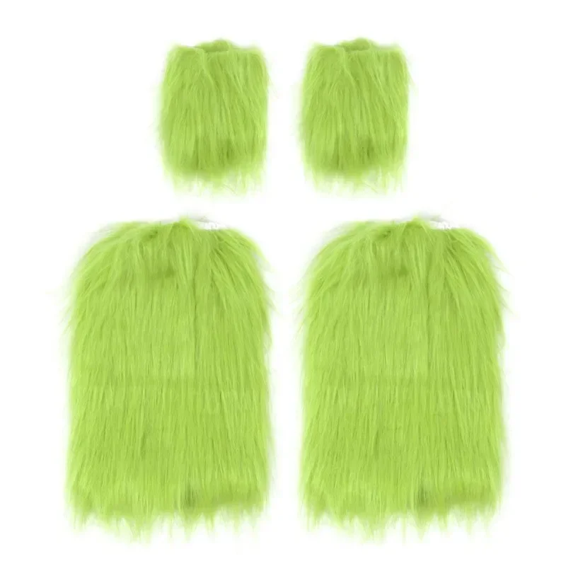 Vestido de Navidad HN8, falda para niñas europeas y americanas, disfraz de fotografía cos Grinch, falda tutú de monstruo de pelo verde, baile gripe) 4Dc