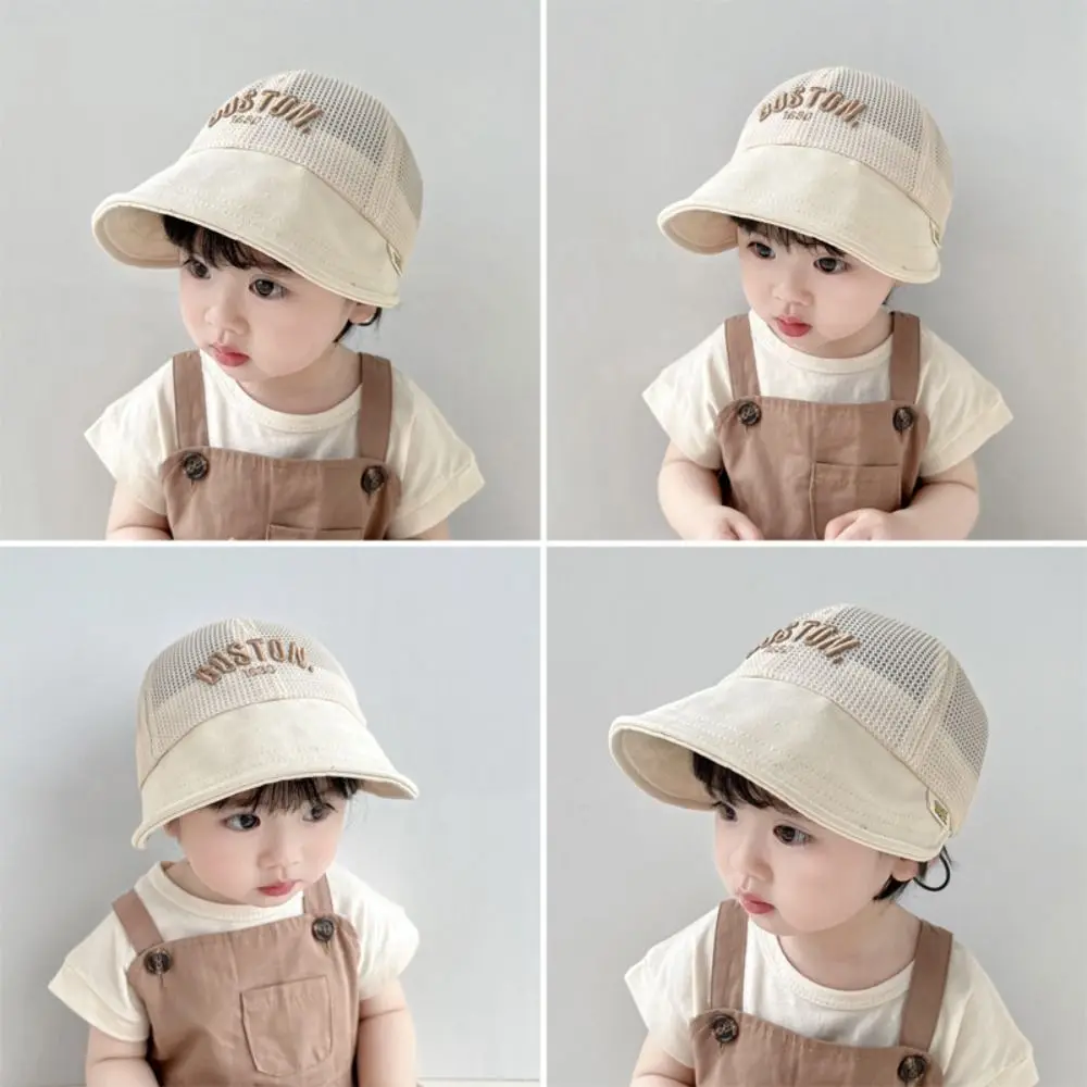 Breathable Baby Bucket Caps for Boys Girls Cute  Infant Fisherman Hat Summer Toddler Panama Hat Sun Cap