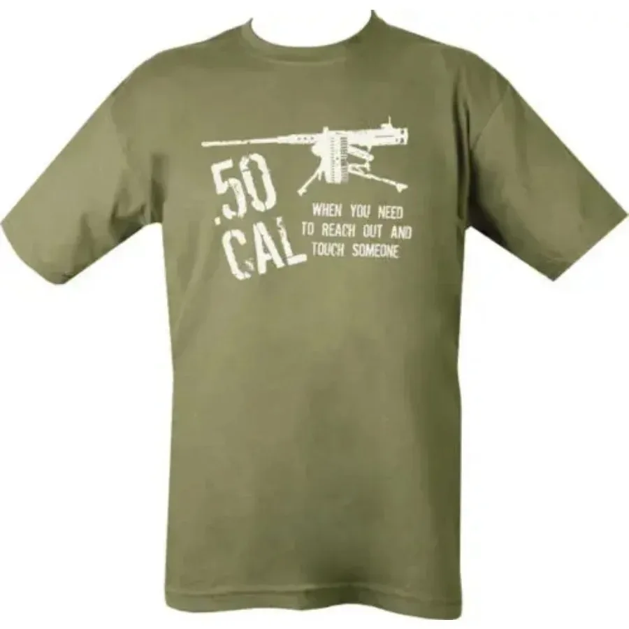 US Army M2 .50 Caliber Machine Gun T-Shirt 100% Cotton O-Neck Summer Short Sleeve Casual Mens T-shirt Size S-3XL