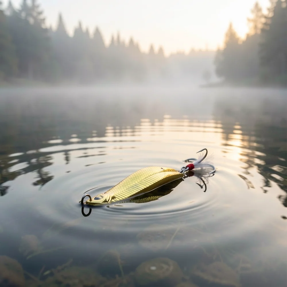 15g Metal Spoon Lure Artificial Bait Freshwater Fishing Lure for Pike Bass Trout Walleye Perch