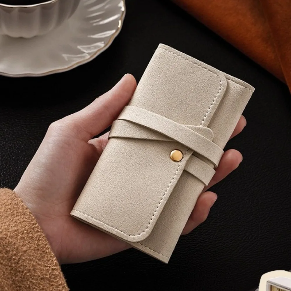 

Roll Up Jewelry Storage Bag Portable Foldable Earrings Display Pouch Handheld Packaging Organizer Jewelry Case Ring