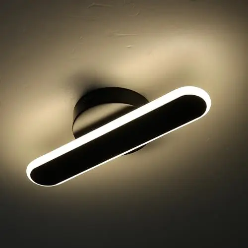 

12V RV LED Ceiling Light 10" Dimmable 4000K with Switch for Camper Trailer