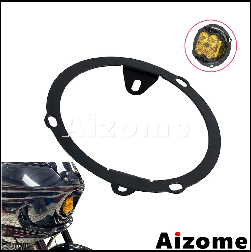 

Headlight Bracket for Baja Designs LP4 Head Light Holder Steel Motorcycle Accessories For Harley Softail Low Rider FXLRST FXRST