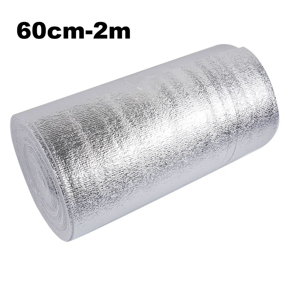 1Roll Wall Thermal Insulation Reflective Film Aluminum Foil Thermal Insulation Film Roof Thermal Insulation Film Home Heating