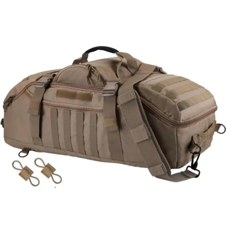 Large Travel Gym Duffle Bag Military Tactical Backpack Army Pack 3 Day Bug Out Bag Rucksack for Outdoor Sport Hiking Camping wi