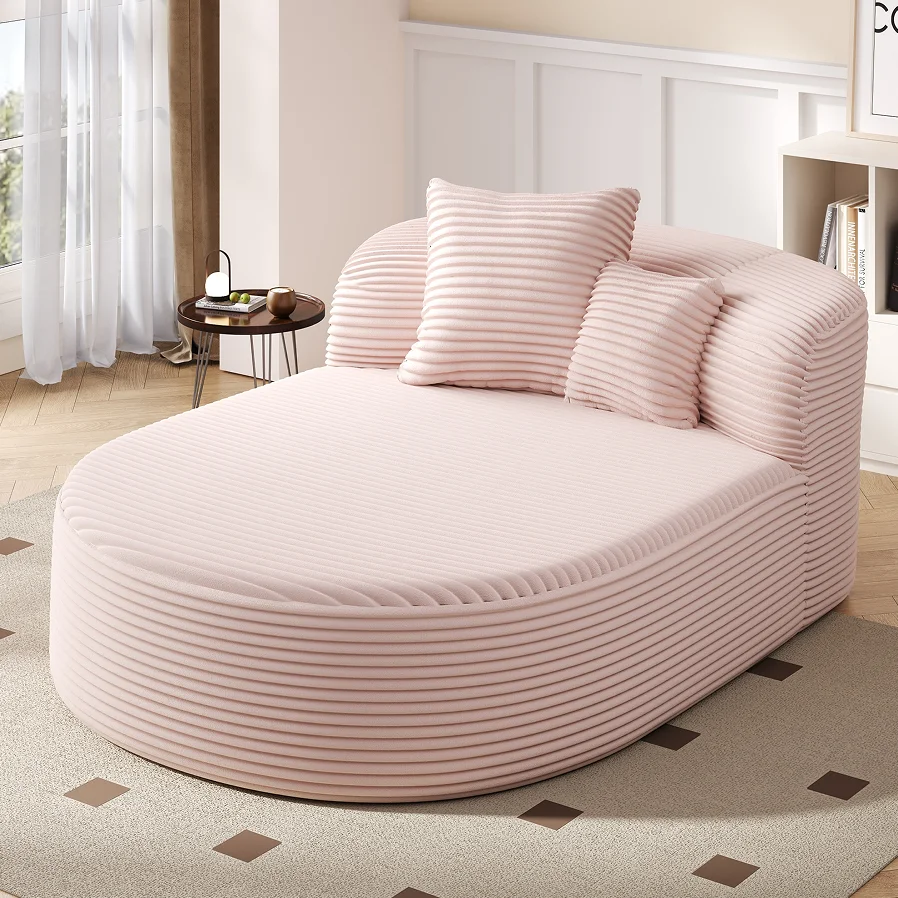 

Single Sofa, Velvet Sofa Bed, Comfortable Seat with Soft Fabric