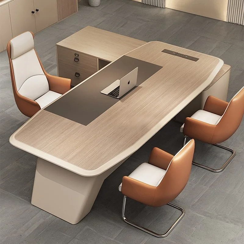 مكاتب مكتب الكمبيوتر البني تخزين الخشب مكاتب مكتب الألعاب دراسة الزاوية المحمولة Mesa Para Computador أثاث المكاتب