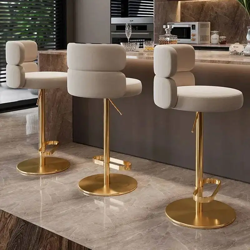 

Sustainable Luxury Bar Stool Restaurant External Counter Commercial Bar Stools Station Ergonomic Taburetes Coffee Furniture