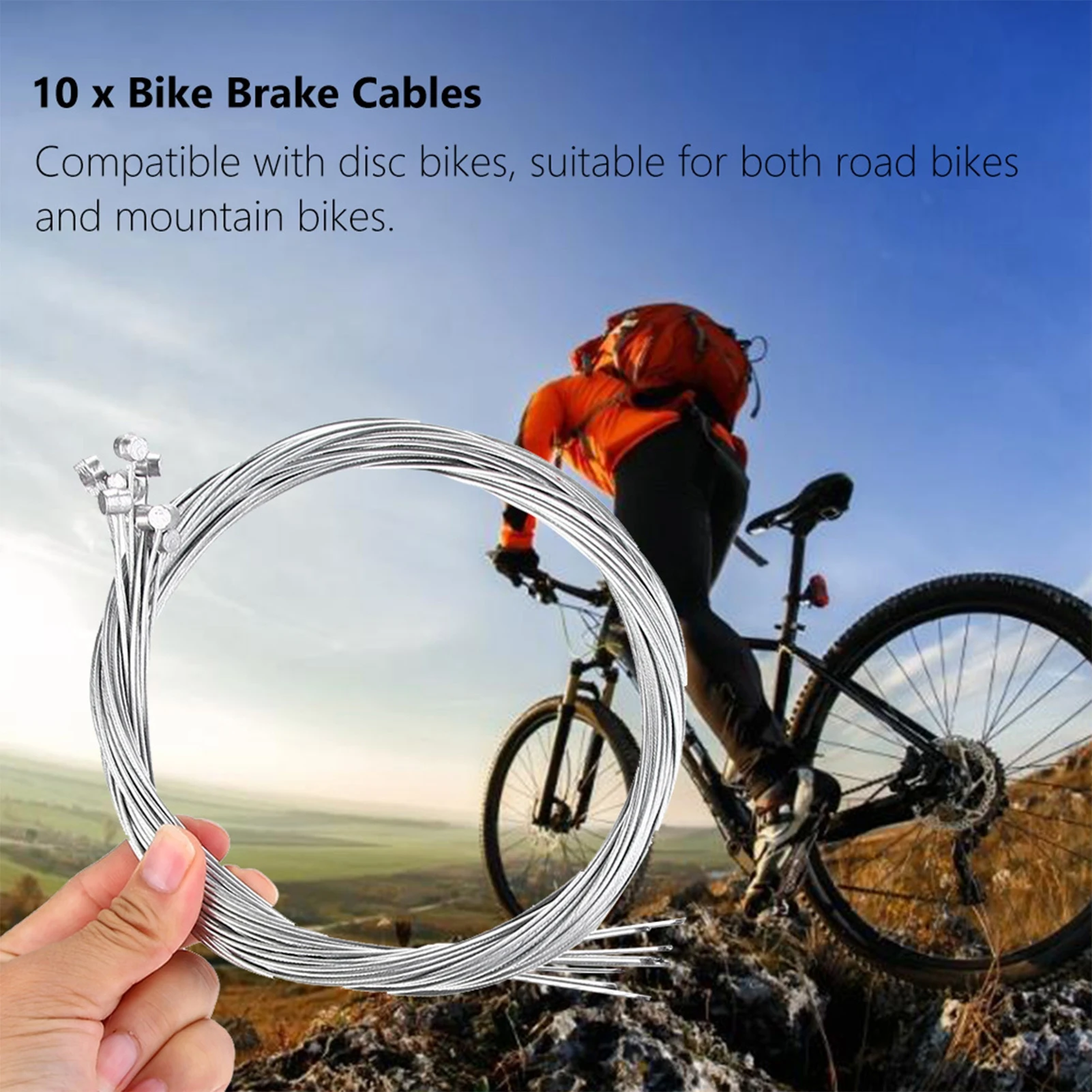 

10 шт., велосипедные аксессуары, Велосипедный тормозной трос