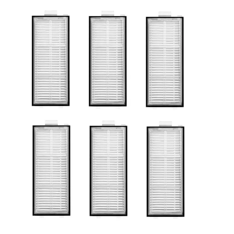 A19F-6Pcs Cleaner Filter For Roborock Qrevo Slim/Qrevo Master Filter Cleaner Parts Replacement