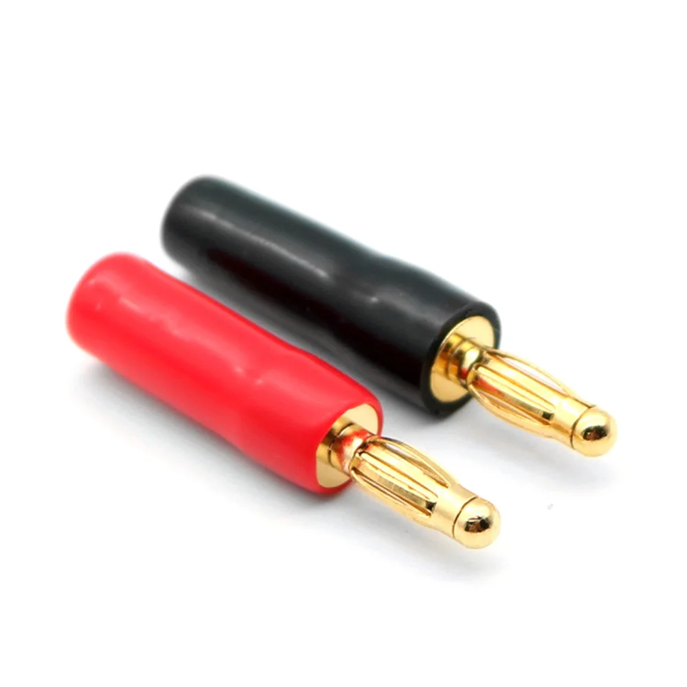 Musical Sound 2/14/24/50 PCS Banana Plug Pure Copper Gold Plated Speaker Cable Banana Connector Hifi Jack For Audio Cable