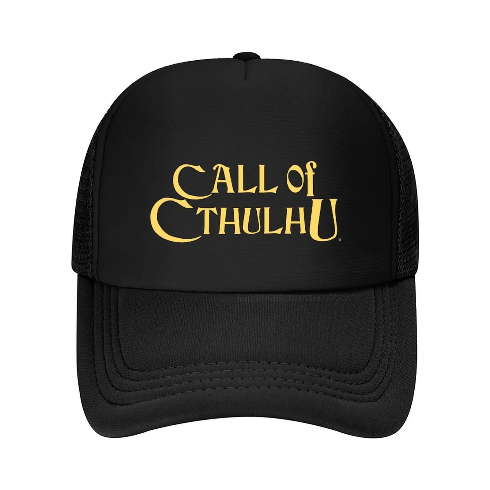 

Call of Cthulhu - Logo (gold with Elder Sign & Chaosium Inc. Logo) Baseball Cap summer hat Visor Trucker Hat Women's Hats Men's