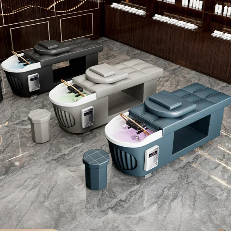 

Thai Spa Beauty Shampoo Chairs Hair Wash Minimalistic Haircutting Salon Shampoo Chairs Lounge Comfort Sillas Furniture WZ50SC