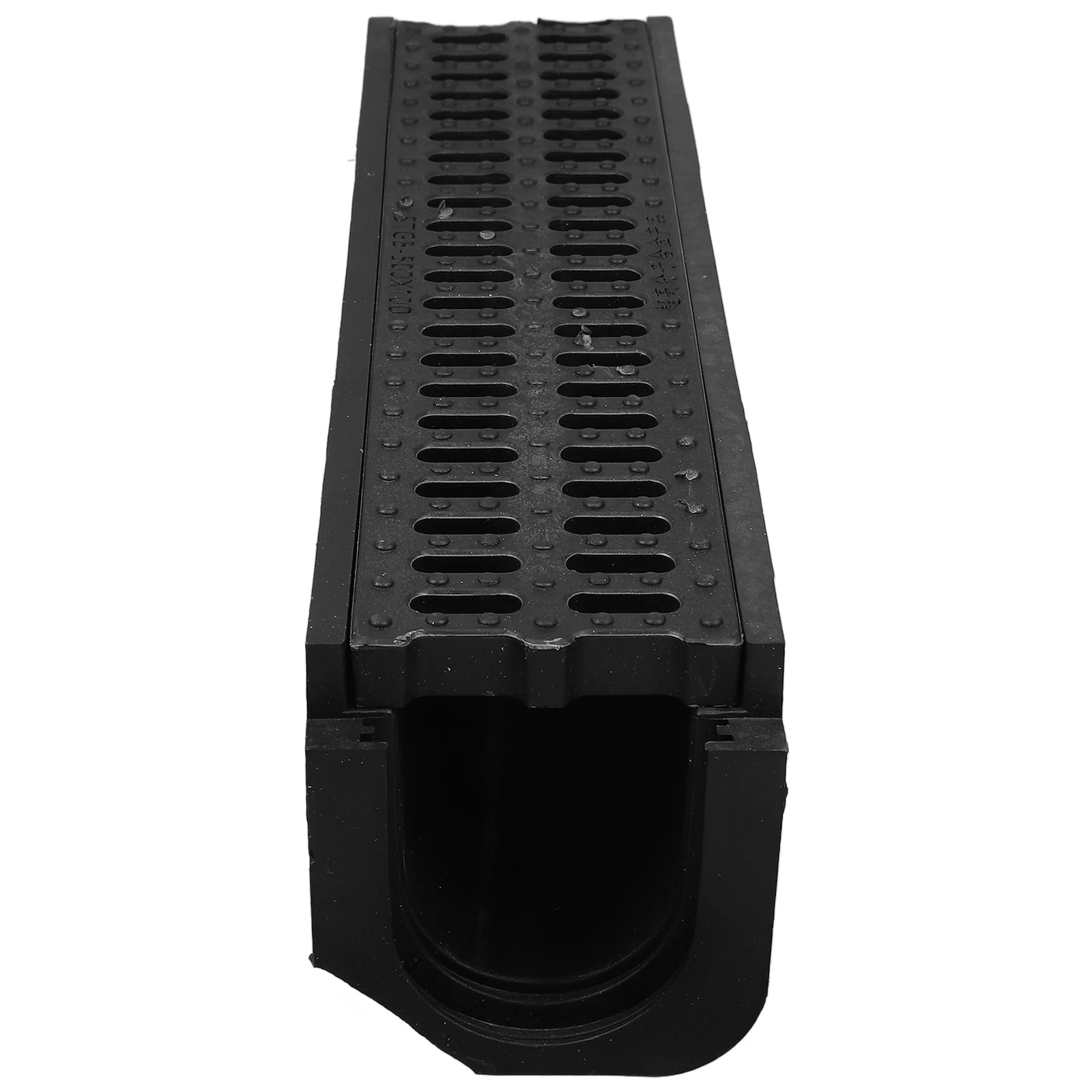 

Drainage Trench HDPE Resin U Shaped Channel Kitchen Bathroom Balcony Plastic Grate Cover Slope Pipe Garage Garden Outdoor Patio