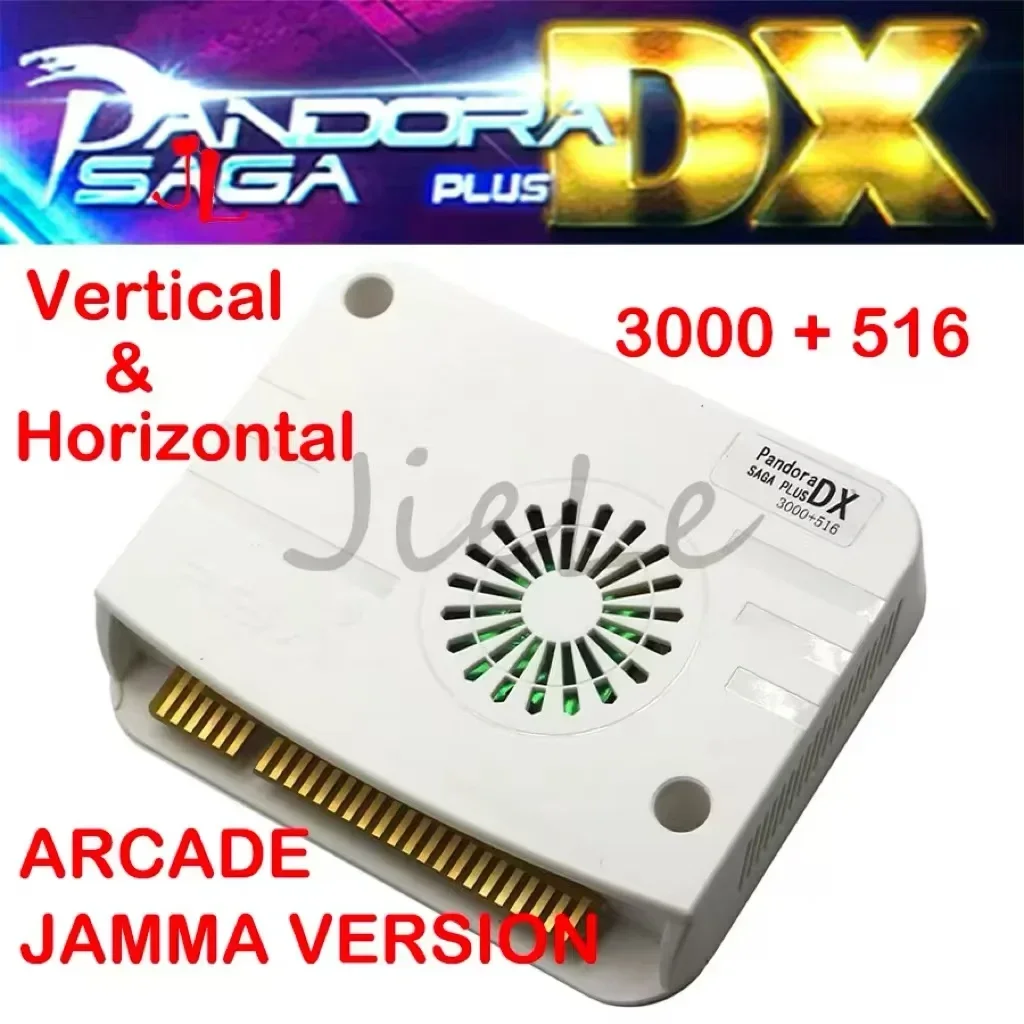 

Pandora Saga DX Plus 3000 Горизонтальный CRT + 516 Вертикальные игры, 3-сторонний коктейль, аркадная печатная плата, Jamma Pandora Box, USB-трекбол