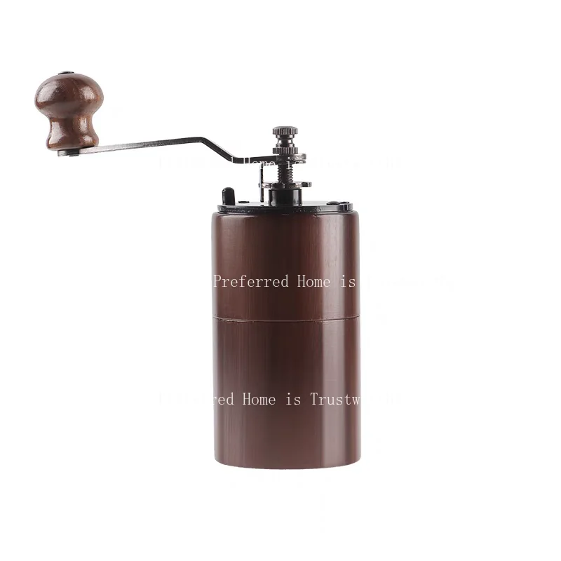 

Solid Wood Hand Cranked Bean Grinder, Black Walnut Manual Coffee Machine, Grinder, Portable Grinder