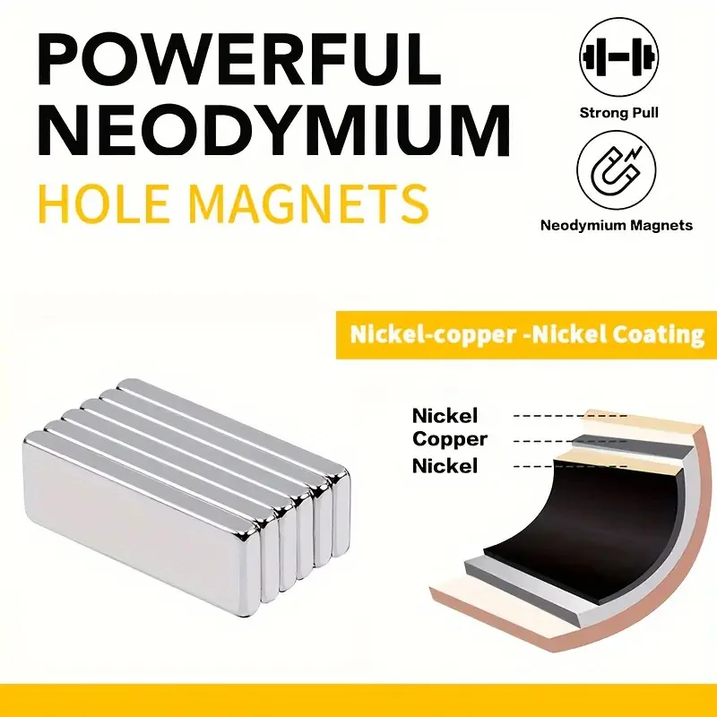40x10x3/50x10x3/60x10x3mm Starke Rechteckige Magnetstäbe, Leistungsstarke Magnete für Basteln, Kühlschrank, Wissenschaft, Büro und Werkzeugaufbewahrung – Detail 11