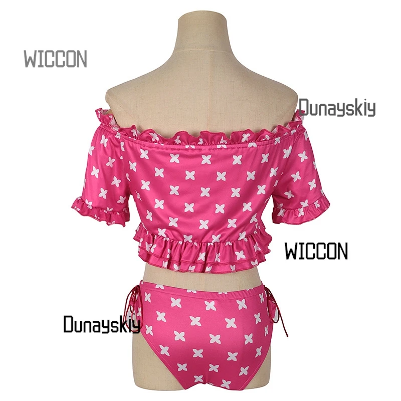 Oshi no Ko Cosplay Bundle Ruby Hoshino Badeanzug Aqua Hoshino Sommer Strand Abschluss Halloween Anime Kostüm Sets mit Perücken