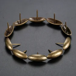 10Pc 30*25mm Retro Olive Head Upholstery Nails Jewelry Wooden Box Drum Door Sofa Furniture Decoration Tack Stud Pushpin Doornail