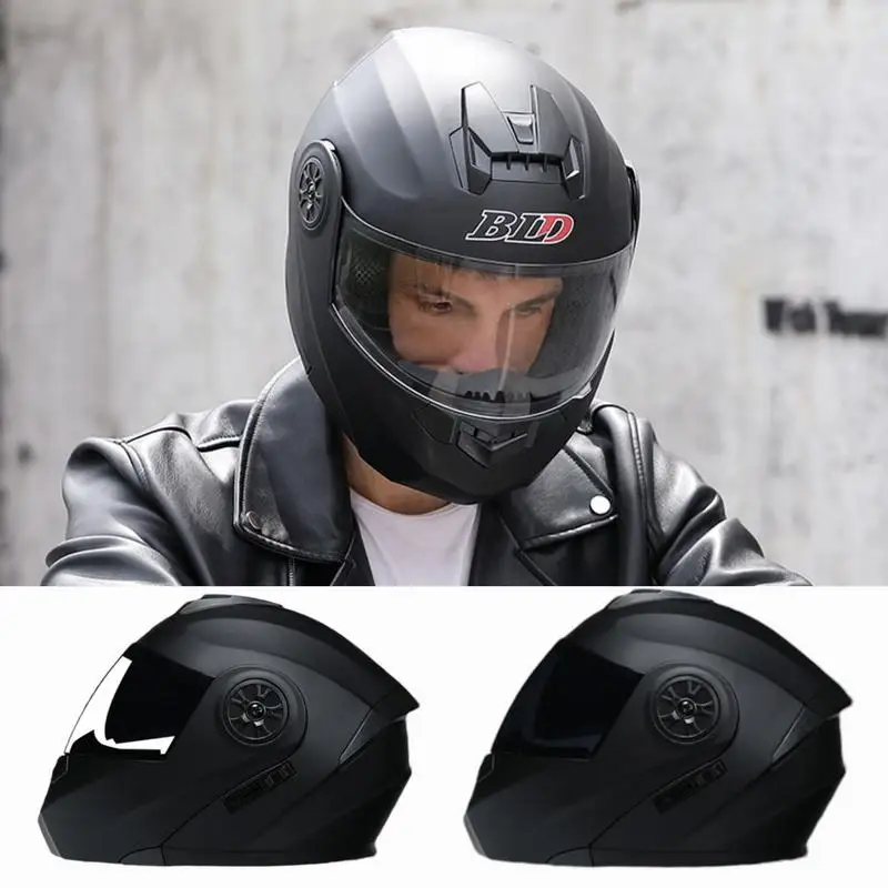 

Men's Motorcycle Helmets with Adjustable Strap Motorcycle Full Face Helmets Sun Shield Bike Racing Hat or Outdoor Cycling