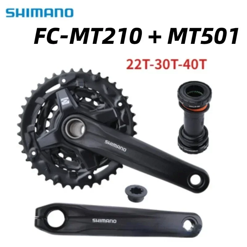 SHIMANO ACERA M3000 3x9 Speed Groupset with FC-MT210-3 CRANKSET and BB-MT501 Bottom Bracket Original part bicycle crank