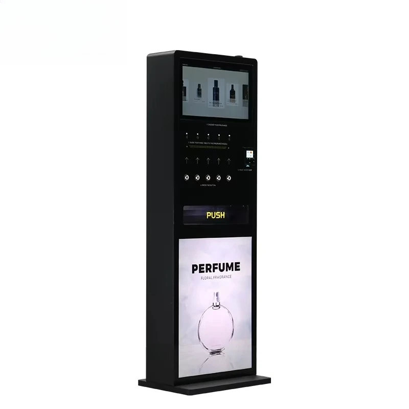 Maquina Expendedora de Perfumes Smart Free Standing Cologne Perfume Sales And Spray Vendor Vending Machine