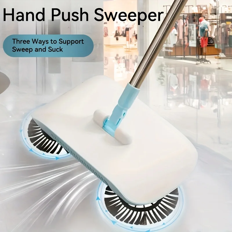 Multi Functional Hand Push Broom, Vacuum Cleaner, Hand Push Broom And Mop, Dual-Purpose Wet And Dry, Cleaning Tool