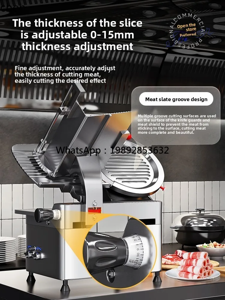 ZZ ماكينة تقطيع اللحوم المجمدة التجارية ماكينة حلاقة اللحوم شبه الأوتوماتيكية