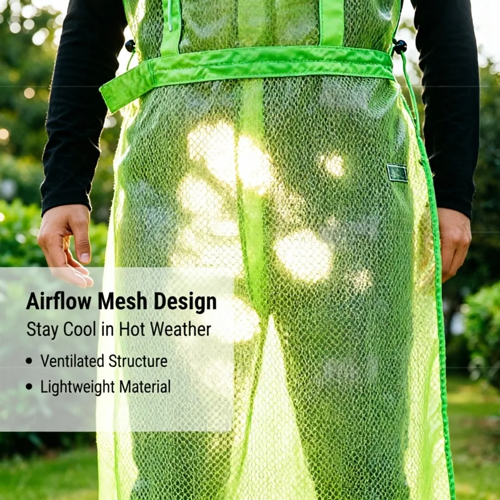Waterproof Adjustable Gardening Apron Mesh, Grass Trimmer Shield Lawn Mower, Splash Guard Weed Cutting Protective, Cover Garden