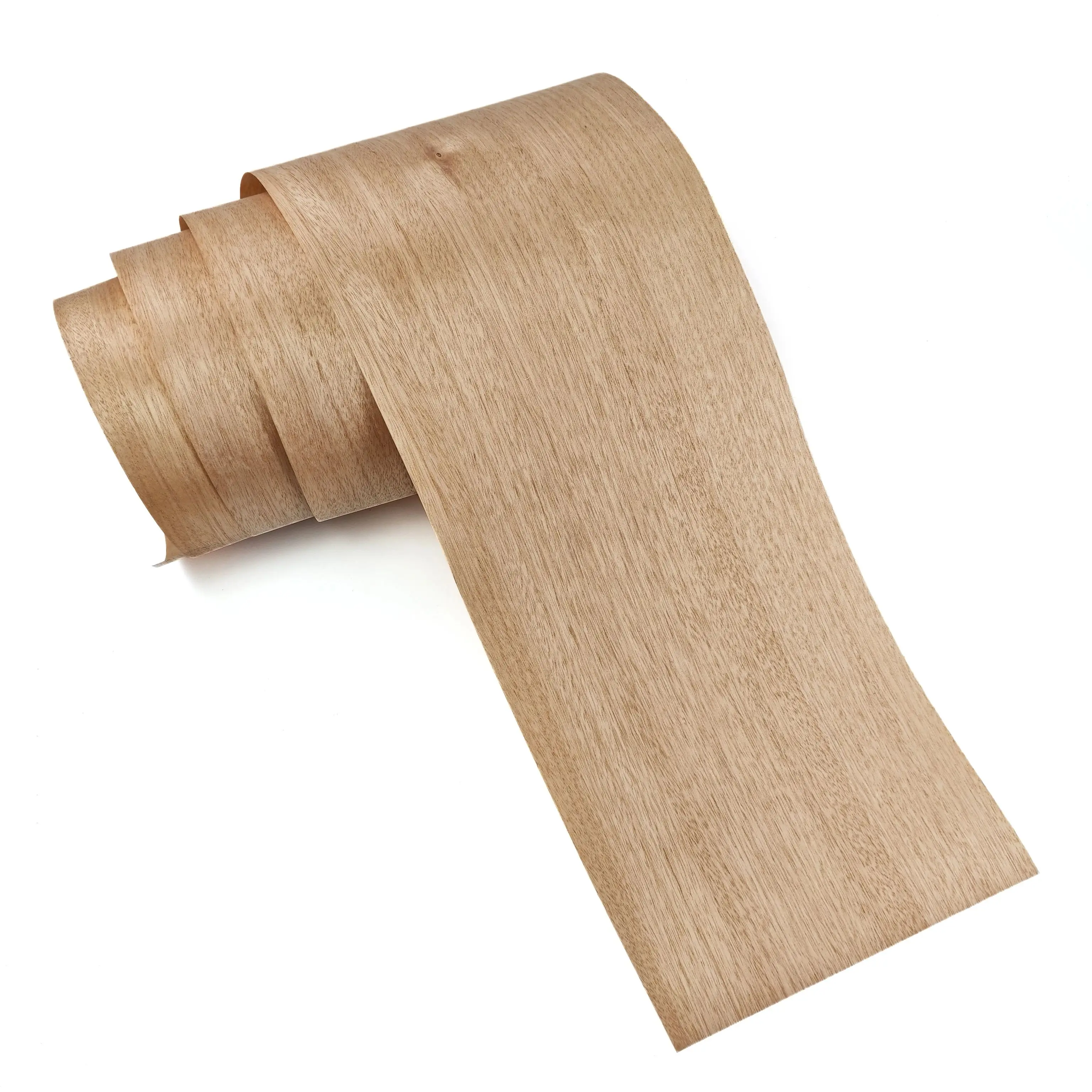 20x250cm Natural Red Walnut Straight Grain Wood Veneer for Furniture Decoration and Craft Projects