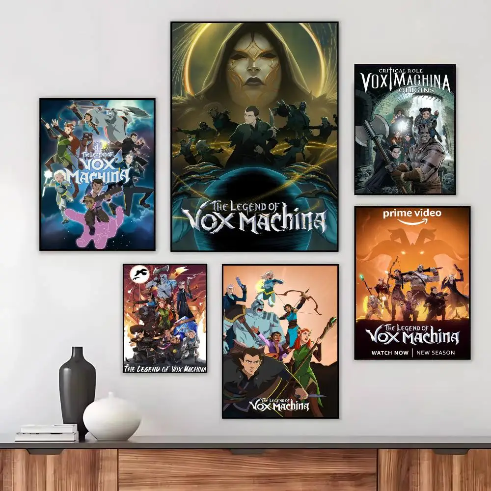 The Legend of Vox Machina Poster Wall Art Printed Decor Sticker Stylish Home Gift for Living Room Bedroom Corridor Cafe