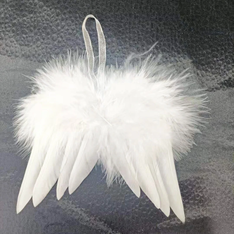 Mini Feather Angel Wing for Newborn Baby Kids Photography Props Doll Clothes Diy Show Masquerade Party Hanging Ornament Decor