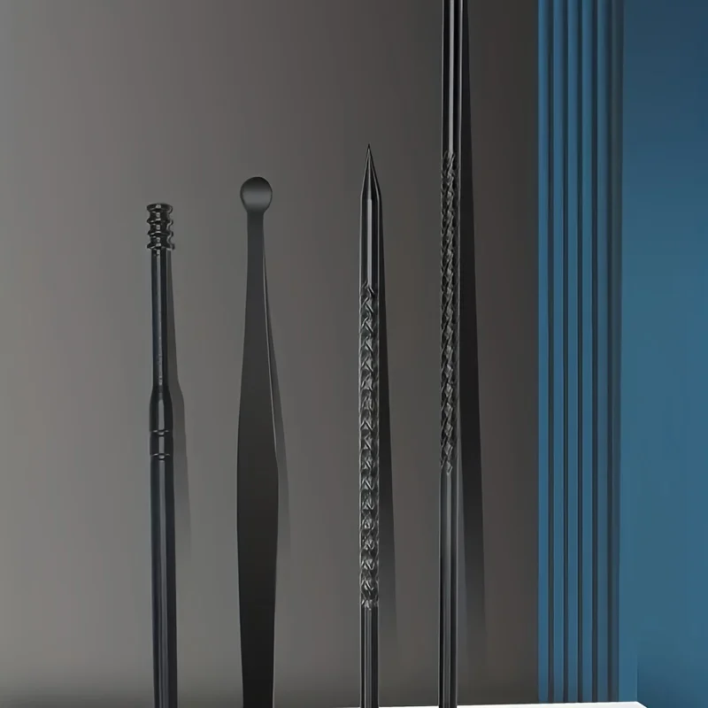 7/10/12 pezzi set manicure classico nero piedi mani accessori viso in acciaio inossidabile, tutti i tagliaunghie neri