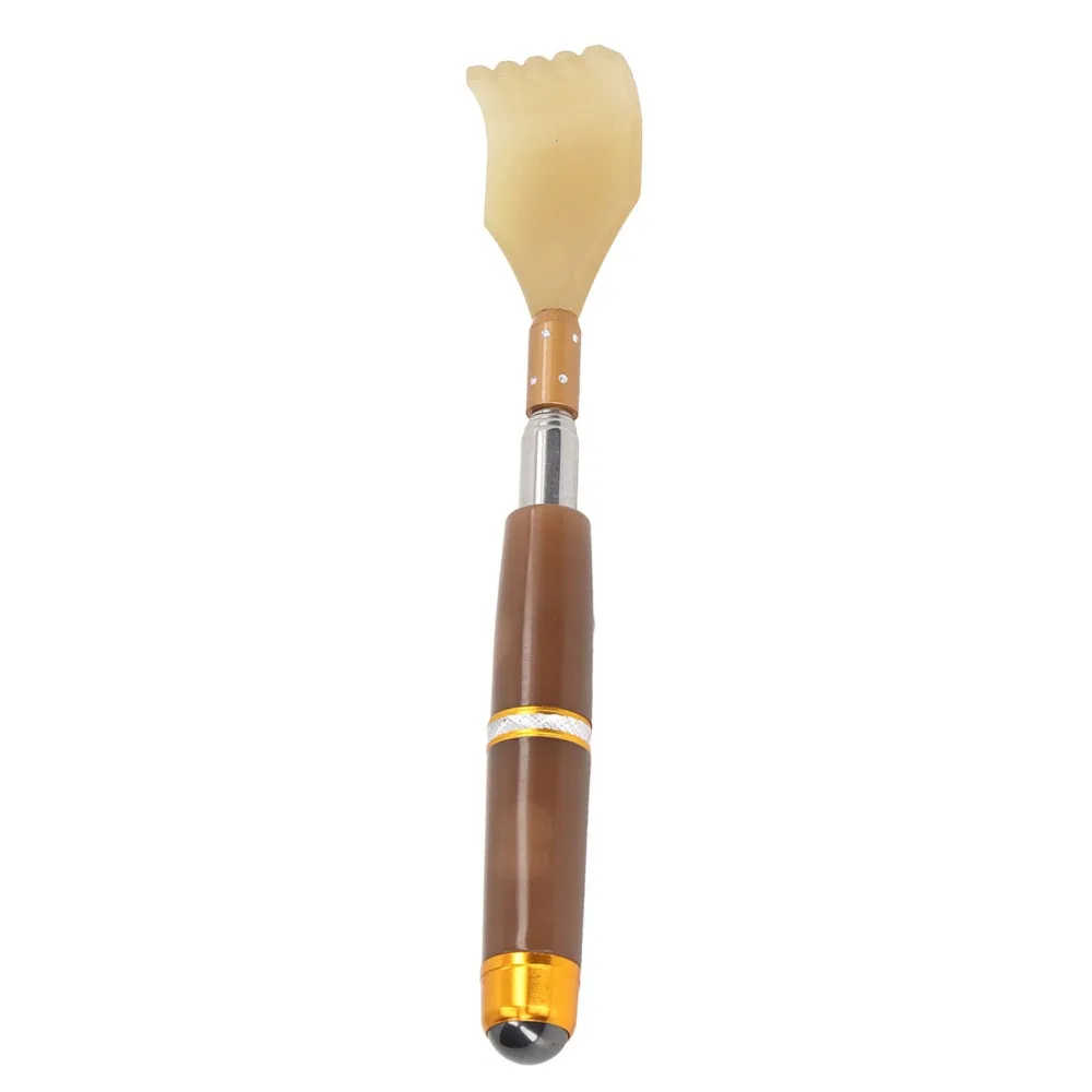 2pcs Portable Size Extendable Back Scratcher Extendable Length Double-Pole Design Long Handle Scratcher Manual Massager Tool