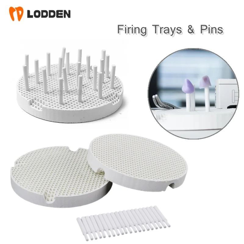 

Looden Honeycomb Firing Trays and Zirconia Ceramic Pins Dental Lab Dental Technician Supplies 4Tray and 40Pins/pack sets
