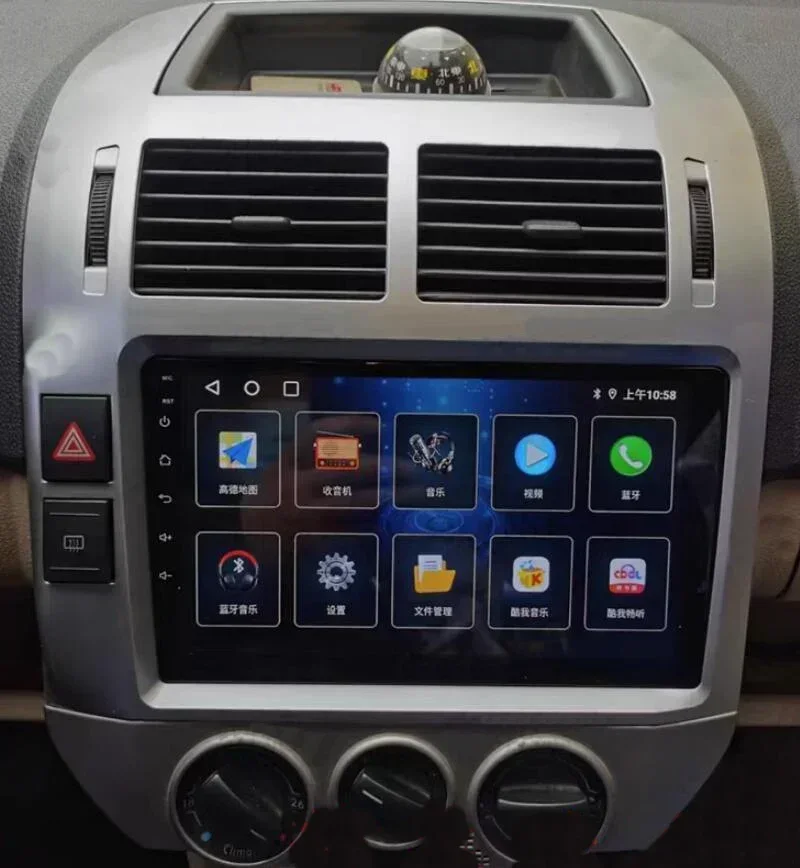 Auto Audio Panel Radio Frame Auto Multimedia Frame Dashboard Panel 9 "Fcias Voor VW Volkswagen Polo 2001 2002 2003 2004 2005-2009