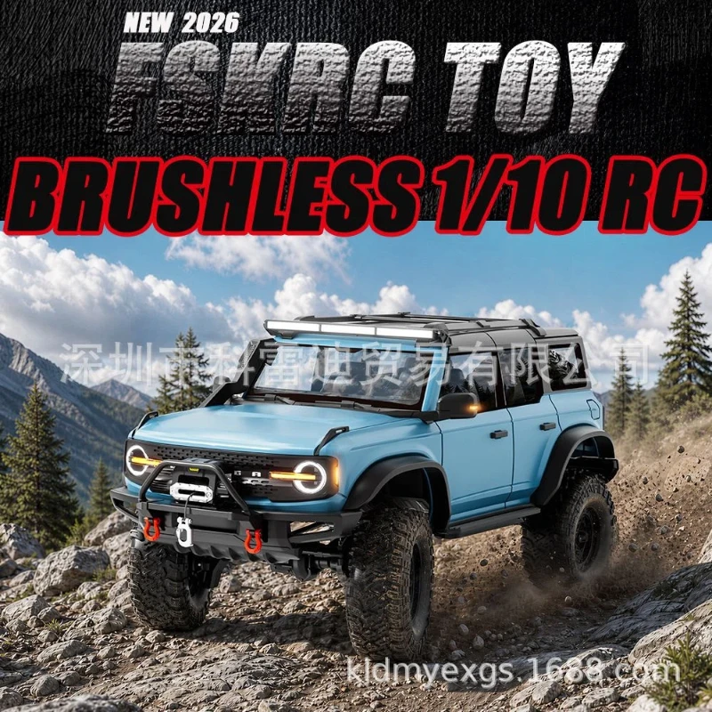 Hot Hbtoys 1/10 Brushless RC Rock‑Crawler 4WD RTR Off‑Road Truck 2‑Speed Lock‑Diff Winch for Adult Hobby Enthusiasts