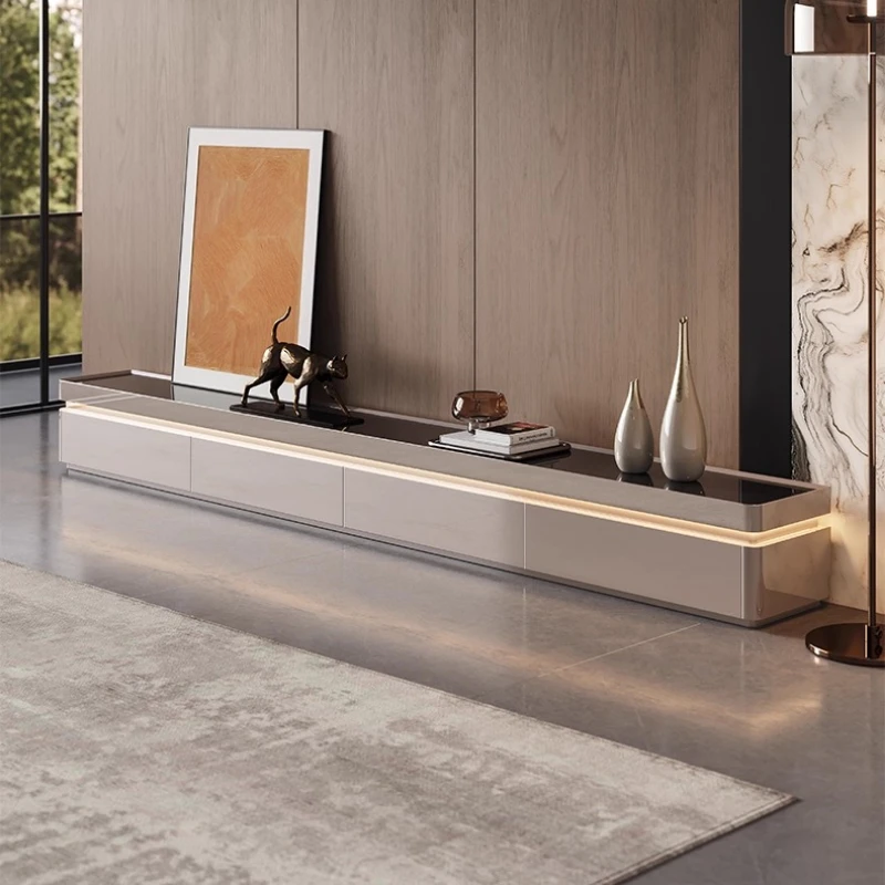 

Entertainment Center TV Stand Modern Electric Fireplace Floating Wood Console Storage Cabinet Design Meble Pokojowe Furniture