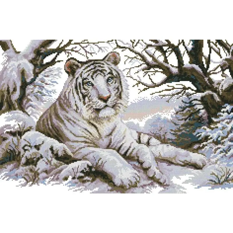 Serie Tigre Animale Kit Punto Croce Aida 14CT 16CT 11CT Tela Stampata Tessuto Ago Filo Set FAI DA TE Ricamo A Mano Decorazioni Per La Casa