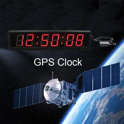 Wall Mounted LED Clock with Automatic Timing System, GPS Master, 2.3''