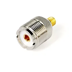 27mm UHF SO239 Connector For Motorola GP328 Walkie Talkie Car Antenna RF Coaxial Connector Adapter UHF SO239 Female to Flat M6