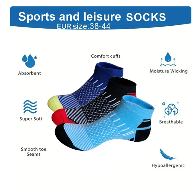 5 pairs new hot selling men\'s four season ankle socks Japanese Harajuku origin fashion casual sports short socks for man 39-44