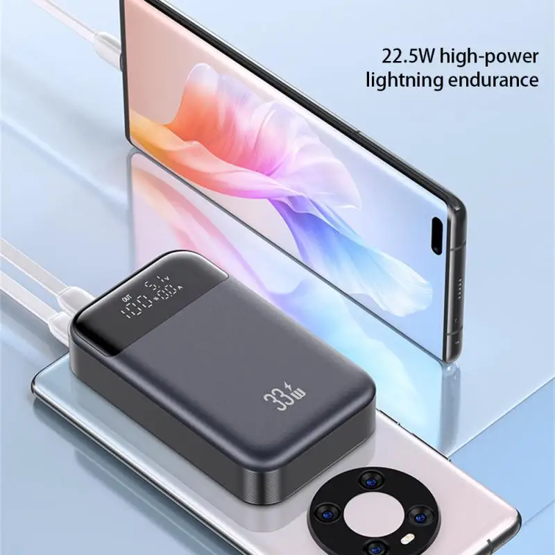 Usams Mini Power Bank 10000Mah 33W Pd Snel Opladen Powerbank Draagbare Externe Batterij Telefoon Oplader Voor Iphone Xiaomi Samsung