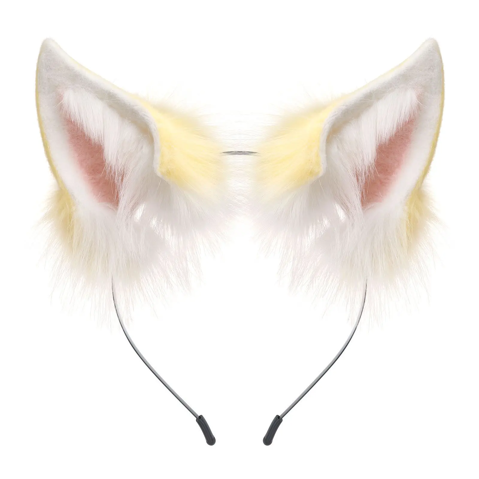 New Online Women's 2D Gradient Plush Simulation Animal Ear Headband Cosplay Props Cute Animal Fox Ears Lolita Props Lolita Girl