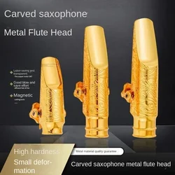 Japan Yanagizawa Carved Metal Flute Head Alto Alto Soprano Saxophone Flute Head New