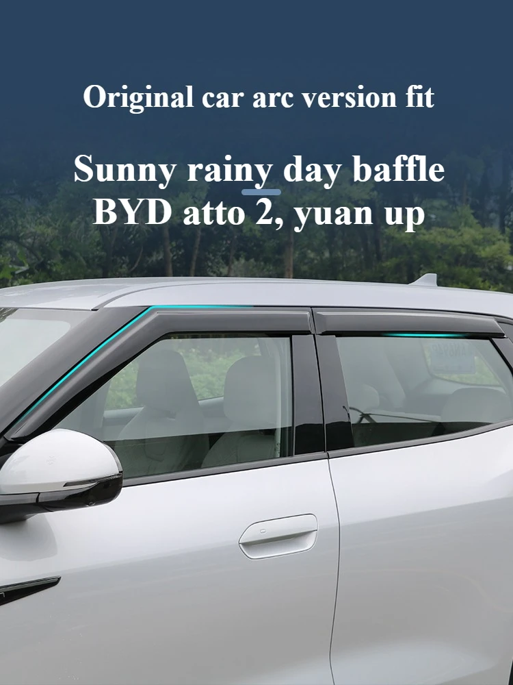 

2024 BYD YUAN UP Car Window Deflectors Rain Guards Waterproof Strips Auto Upgrade Parts